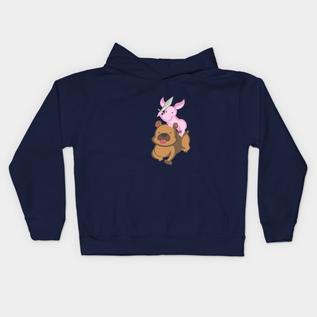 Cute Warriors Kids Hoodie by Clarmeleon